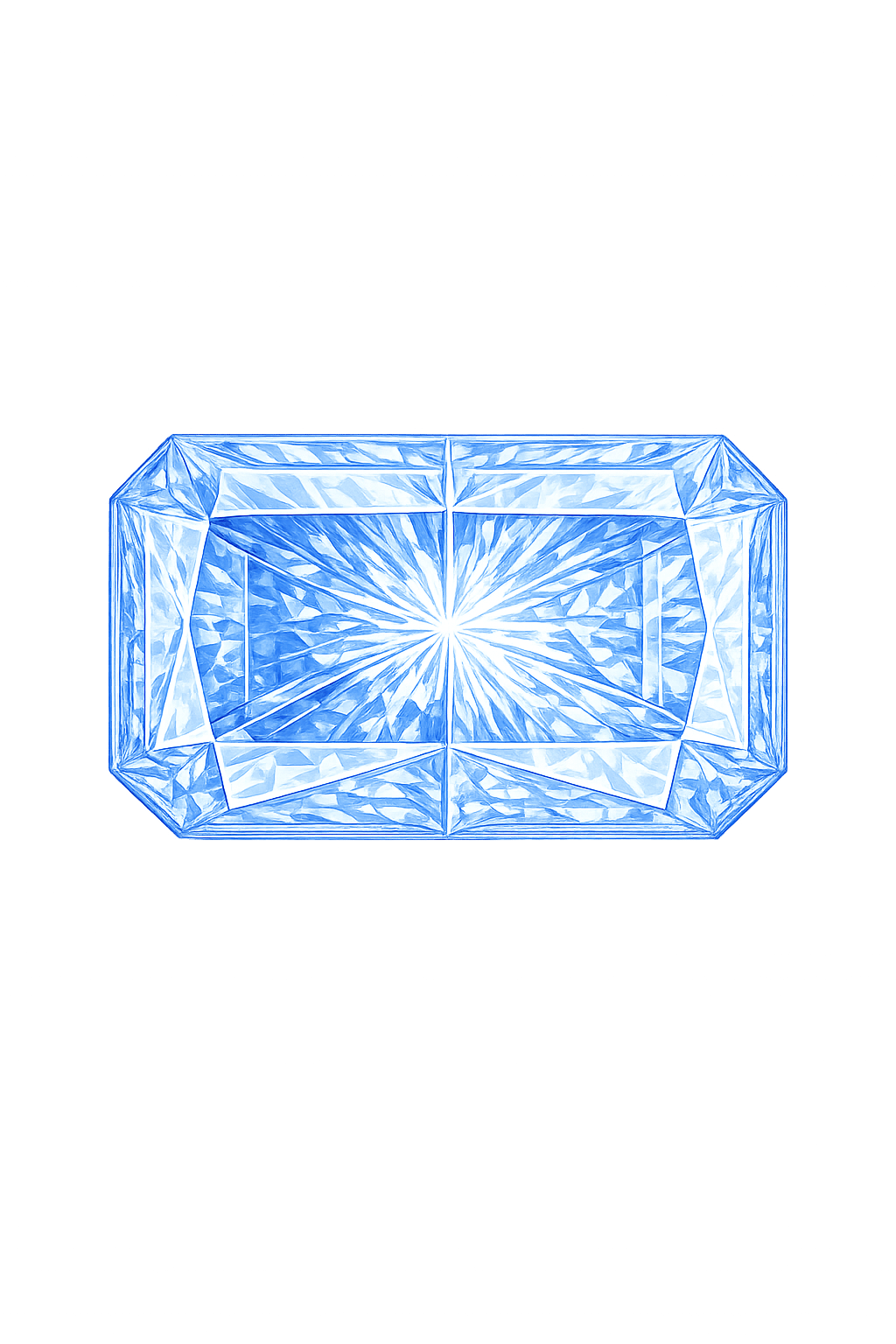 Octagon Blue Sapphire Medium 124