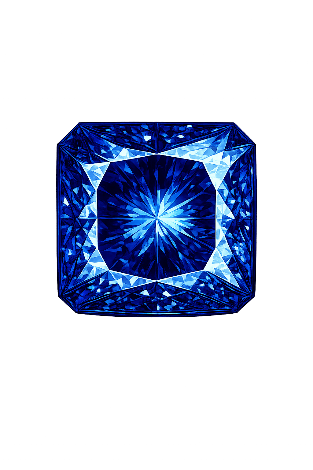 Square Cut corner Nano Swiss Blue Dark 142