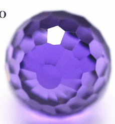 Cubic Zirconia Faceted Beads Violet