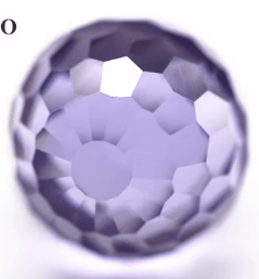 Cubic Zirconia Faceted Beads Lavander