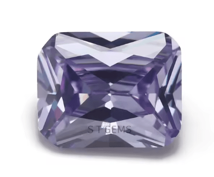 CZ Lavender Octagon