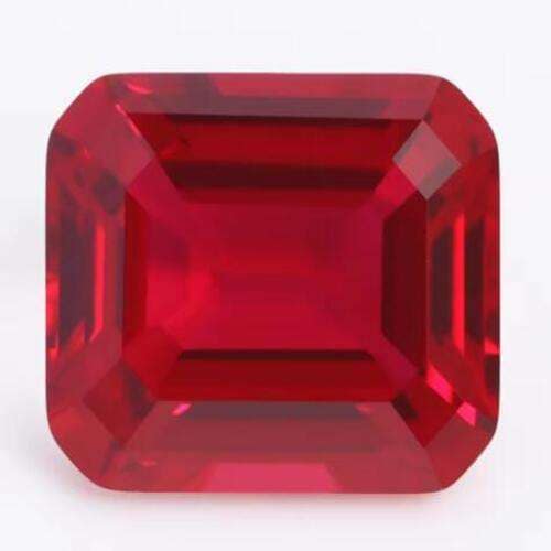 Hydrothermal Red Ruby Octagon