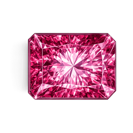 Cubic Zirconia Pink AAA, Octagon