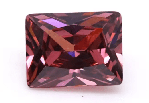 CZ Rhodolite Octagon