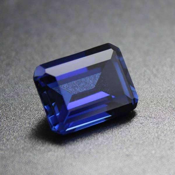 CZ BlueSapphire Octagon