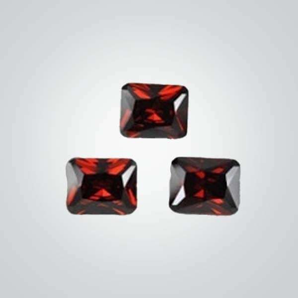 CZ Garnet Octagon