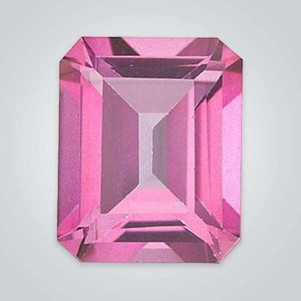 Naural Pink Topaz Octagon